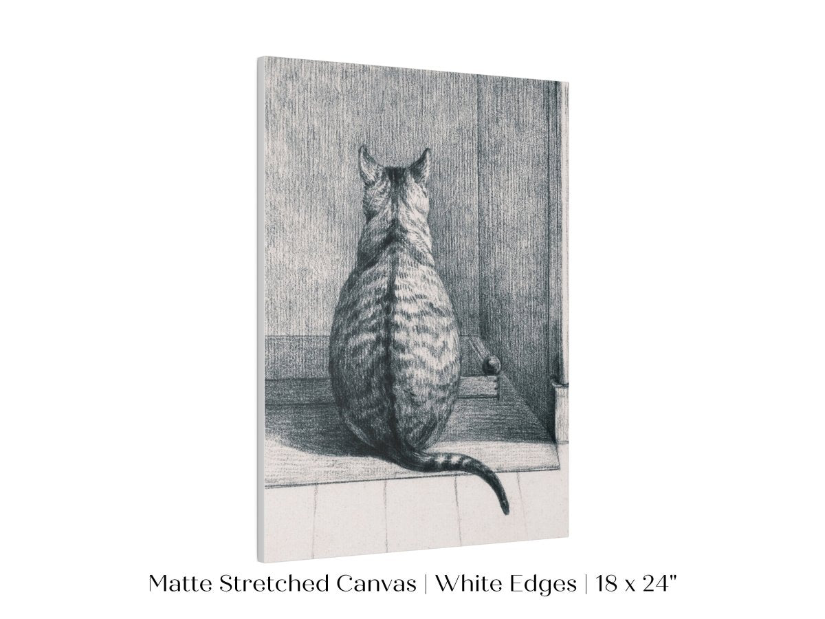 Sitting Cat Sketch | P215 - Single Art Prints - Piccolo Fiore Prints