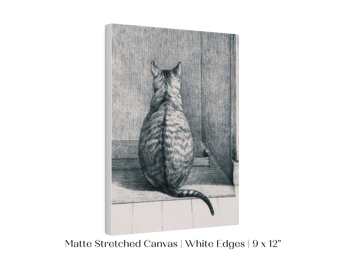 Sitting Cat Sketch | P215 - Single Art Prints - Piccolo Fiore Prints