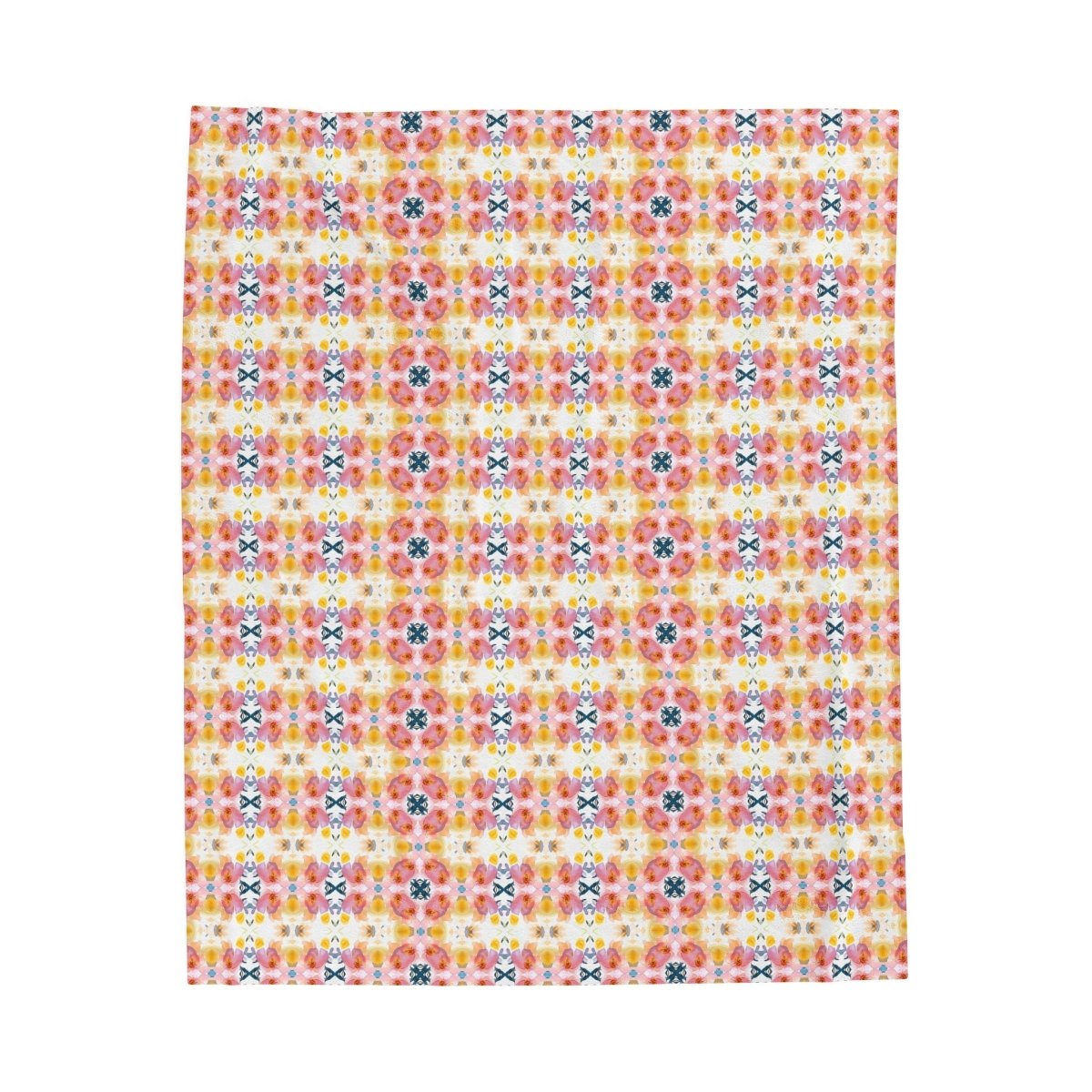 Spring Bloom Stripe | Minky Throw Blanket - Minky Throw Blanket - Piccolo Fiore Prints