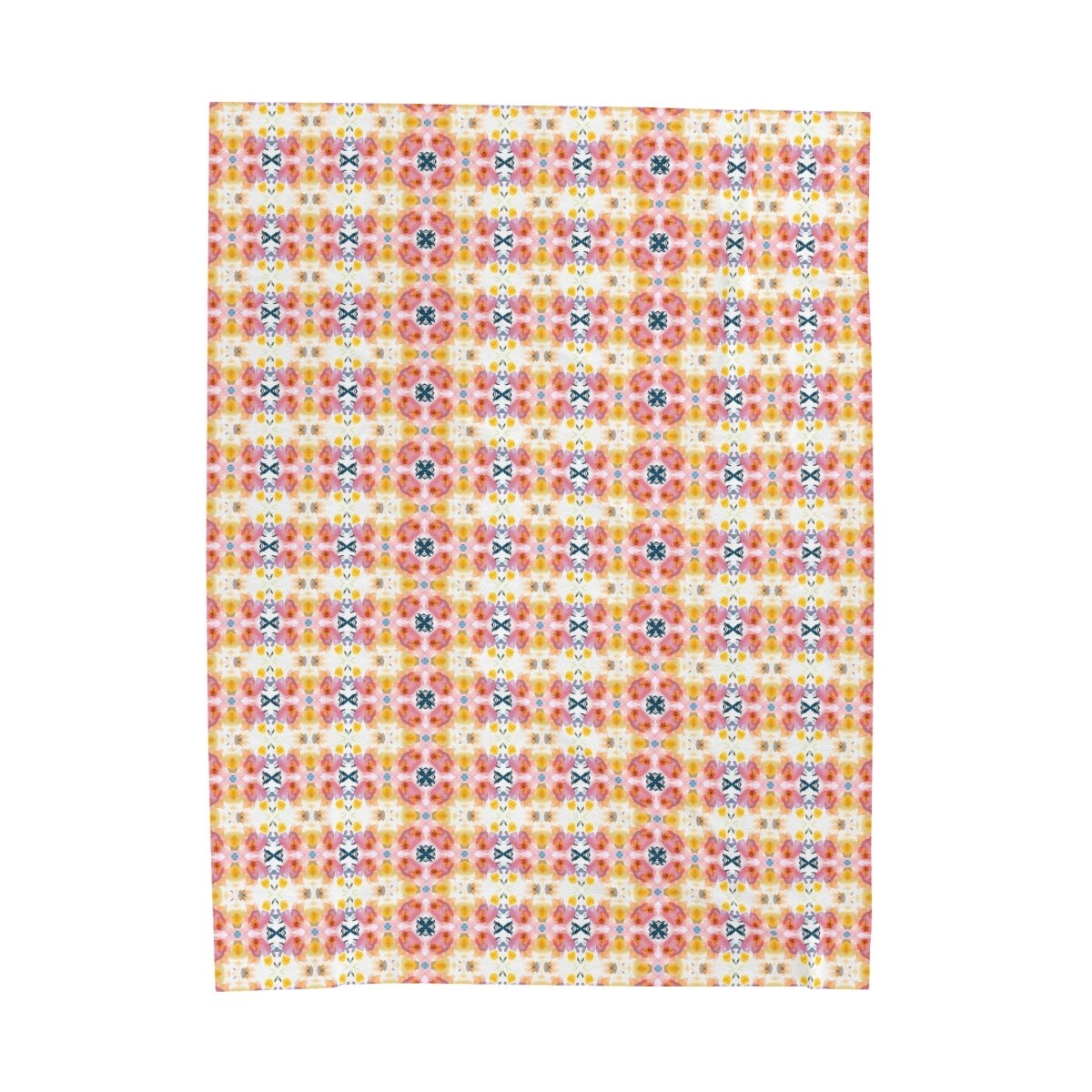 Spring Bloom Stripe | Minky Throw Blanket - Minky Throw Blanket - Piccolo Fiore Prints