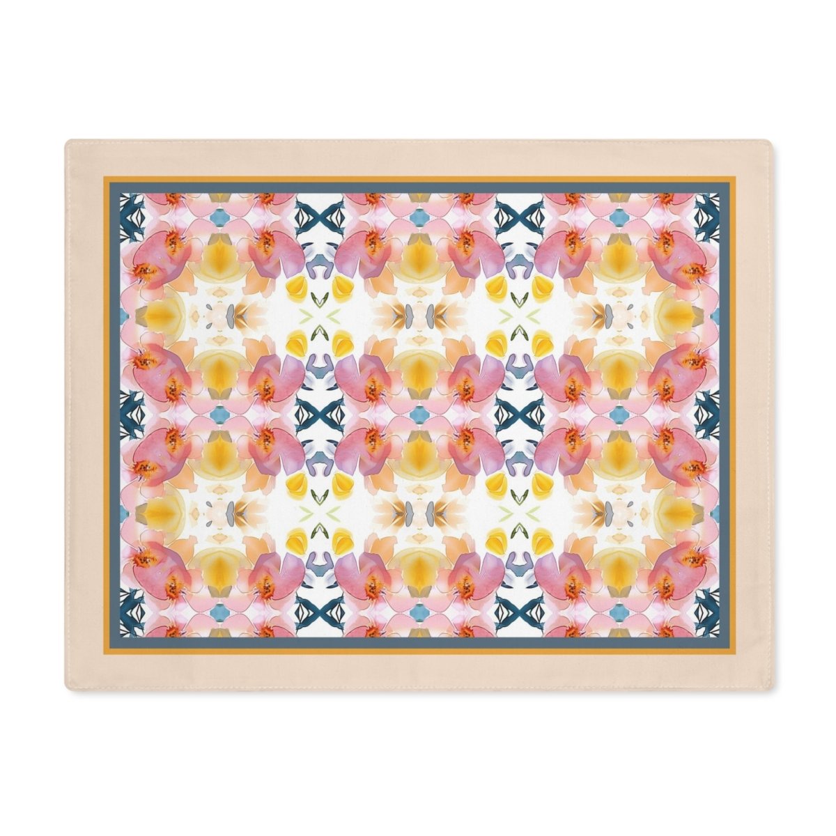 Spring Bloom Stripe | Placemat - Cotton Twill Placemat - Piccolo Fiore Prints