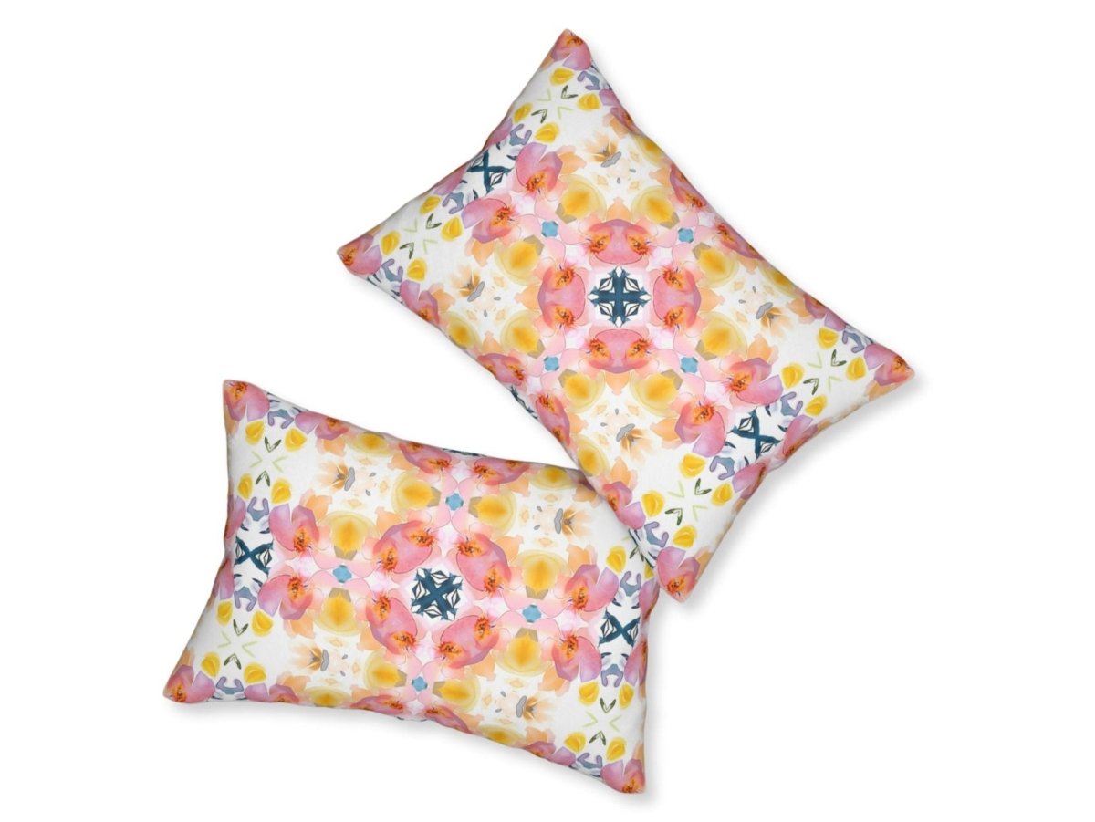Spring Bloom Stripe | Throw Pillow - Throw Pillow - Piccolo Fiore Prints