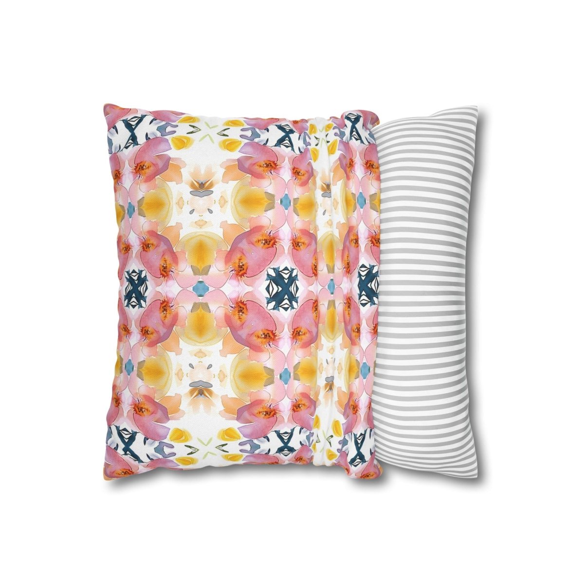 Spring Bloom Stripe | Throw Pillow - Throw Pillow - Piccolo Fiore Prints