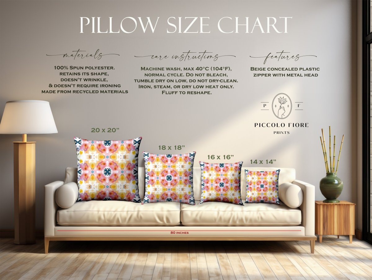 Spring Bloom Stripe | Throw Pillow - Throw Pillow - Piccolo Fiore Prints