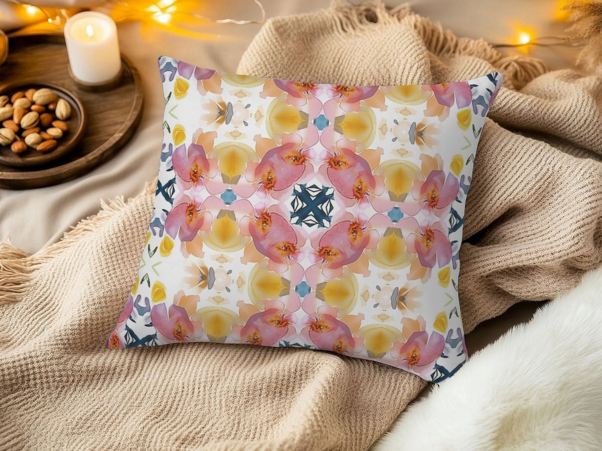 Spring Bloom Stripe | Throw Pillow - Throw Pillow - Piccolo Fiore Prints