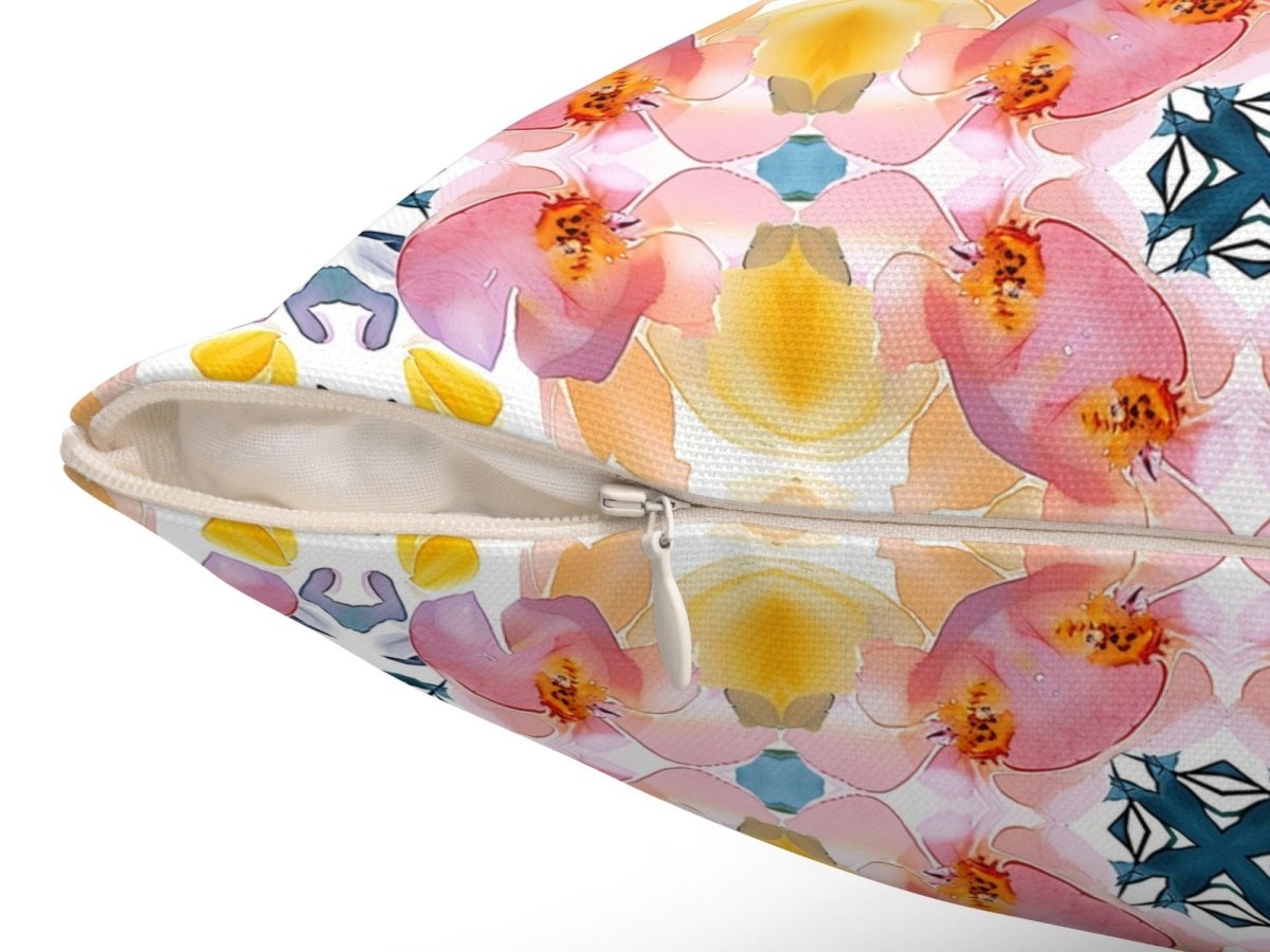 Spring Bloom Stripe | Throw Pillow - Throw Pillow - Piccolo Fiore Prints