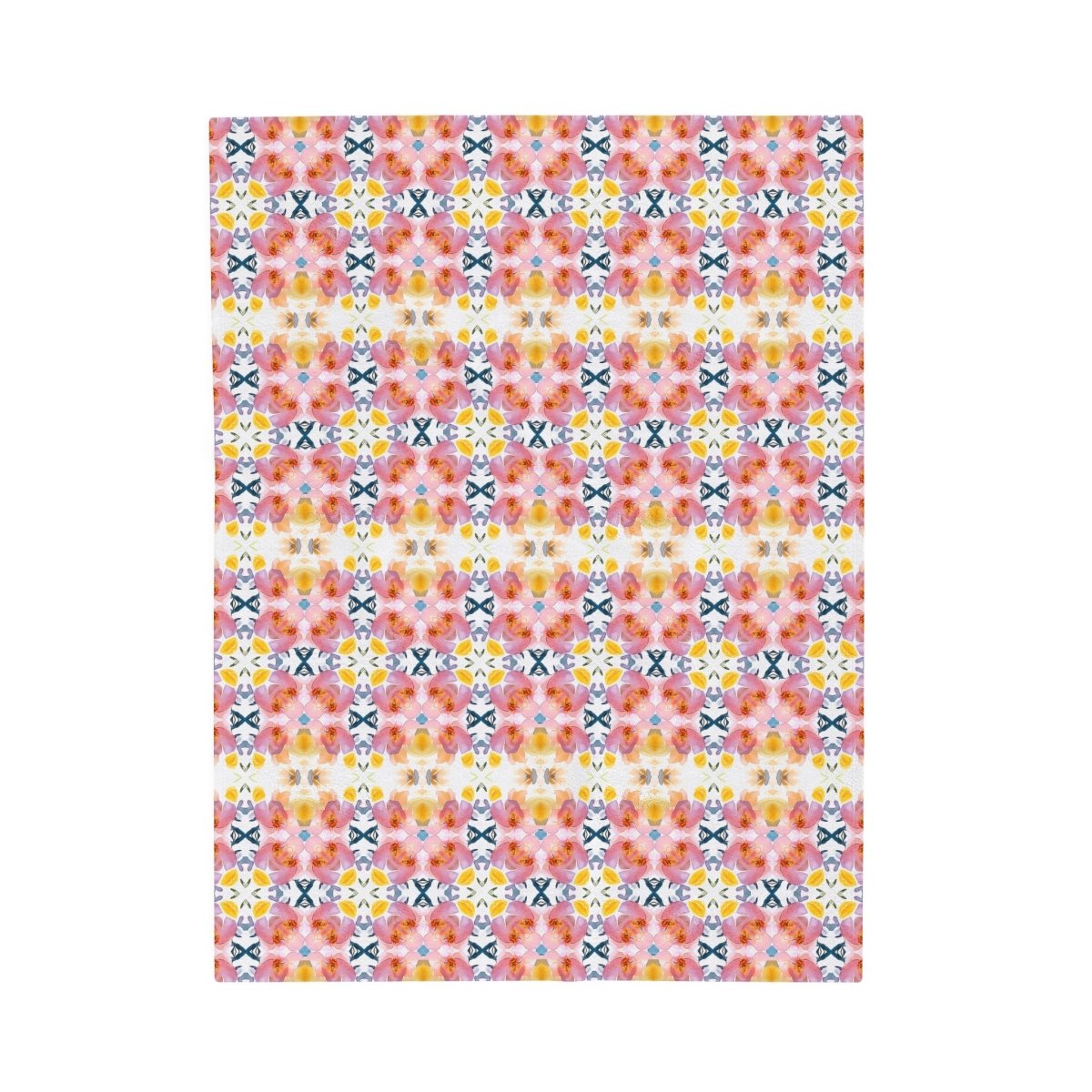 Spring Blooms | Minky Throw Blanket - Minky Throw Blanket - Piccolo Fiore Prints