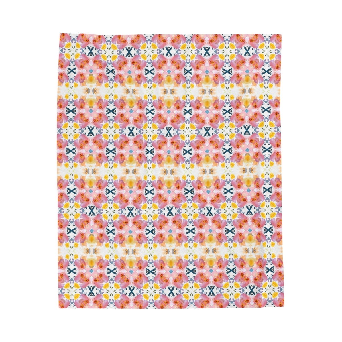 Spring Blooms | Minky Throw Blanket - Minky Throw Blanket - Piccolo Fiore Prints