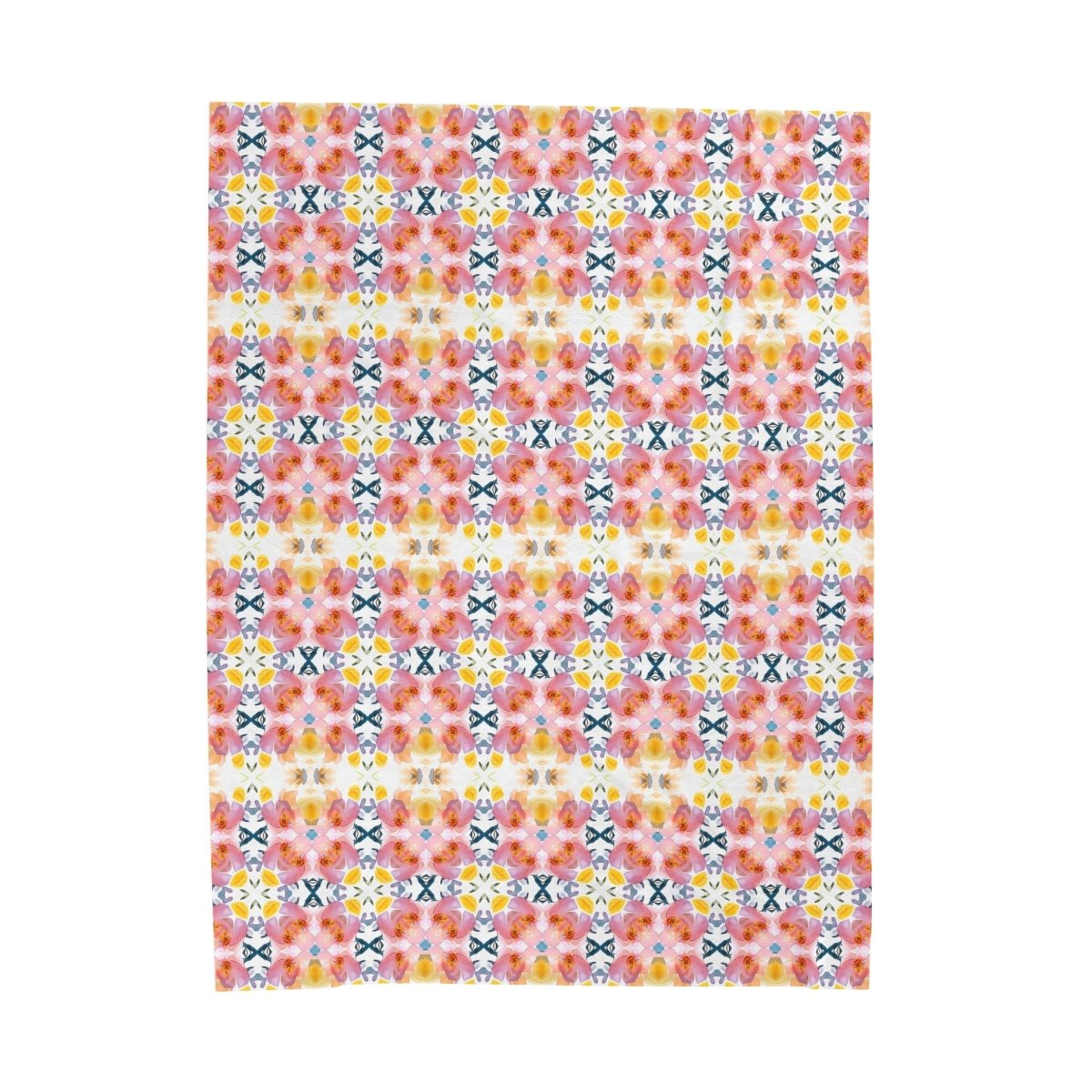 Spring Blooms | Minky Throw Blanket - Minky Throw Blanket - Piccolo Fiore Prints