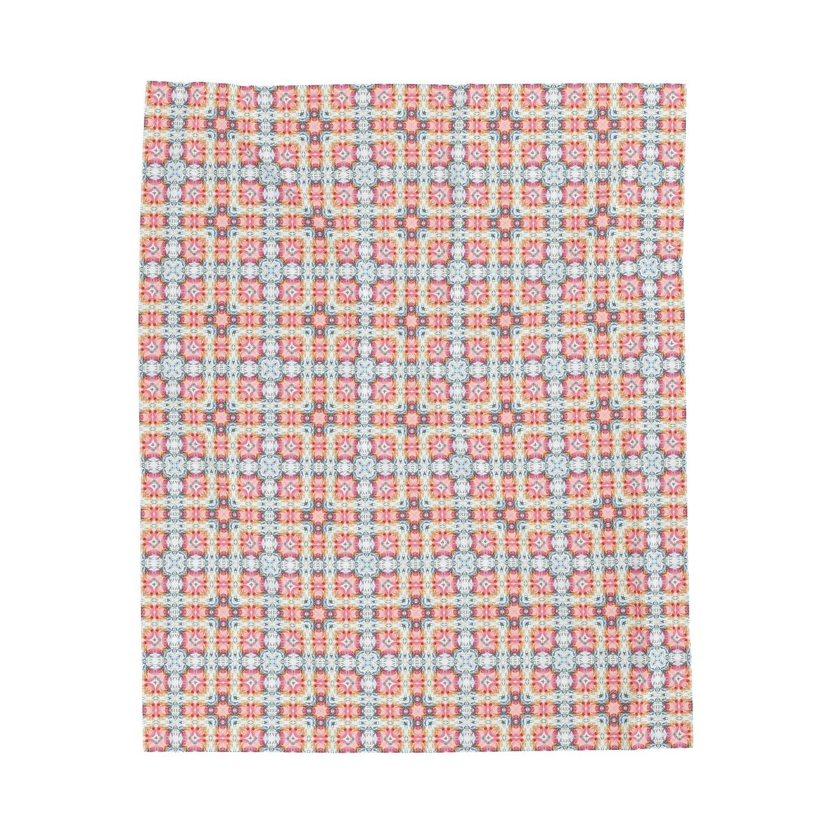 Square Bloom | Minky Throw Blanket - Minky Throw Blanket - Piccolo Fiore Prints