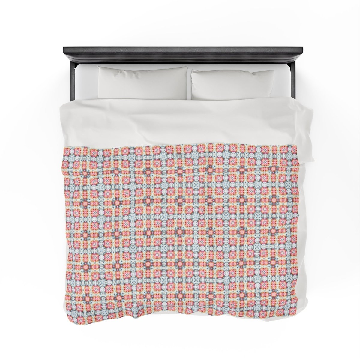 Square Bloom | Minky Throw Blanket - Minky Throw Blanket - Piccolo Fiore Prints