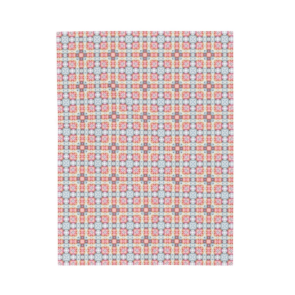 Square Bloom | Minky Throw Blanket - Minky Throw Blanket - Piccolo Fiore Prints