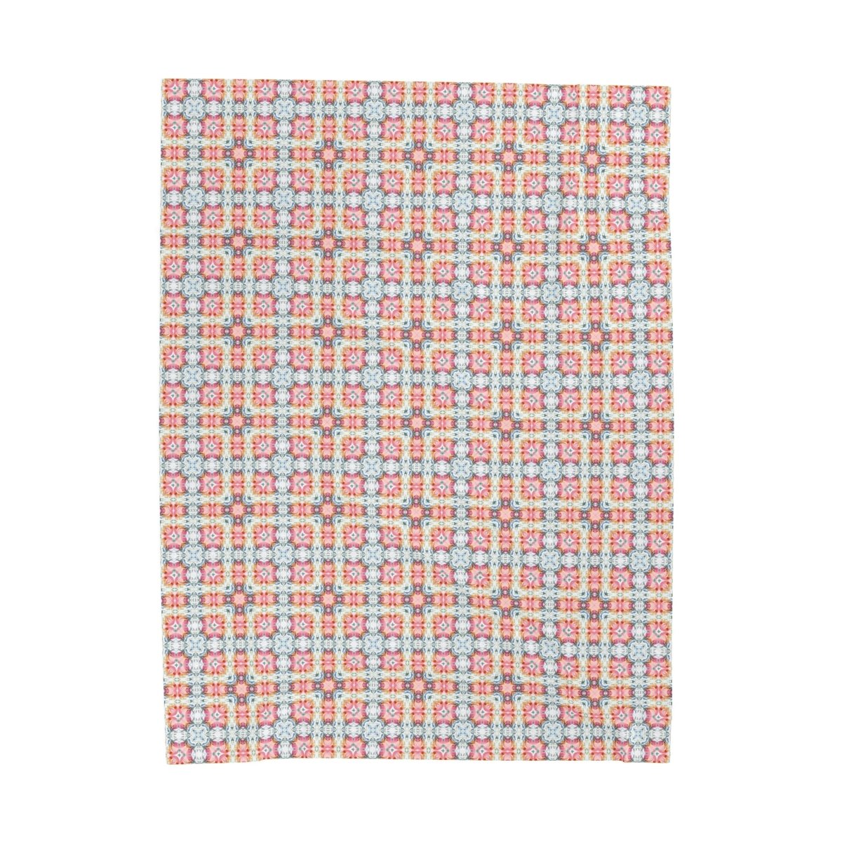 Square Bloom | Minky Throw Blanket - Minky Throw Blanket - Piccolo Fiore Prints