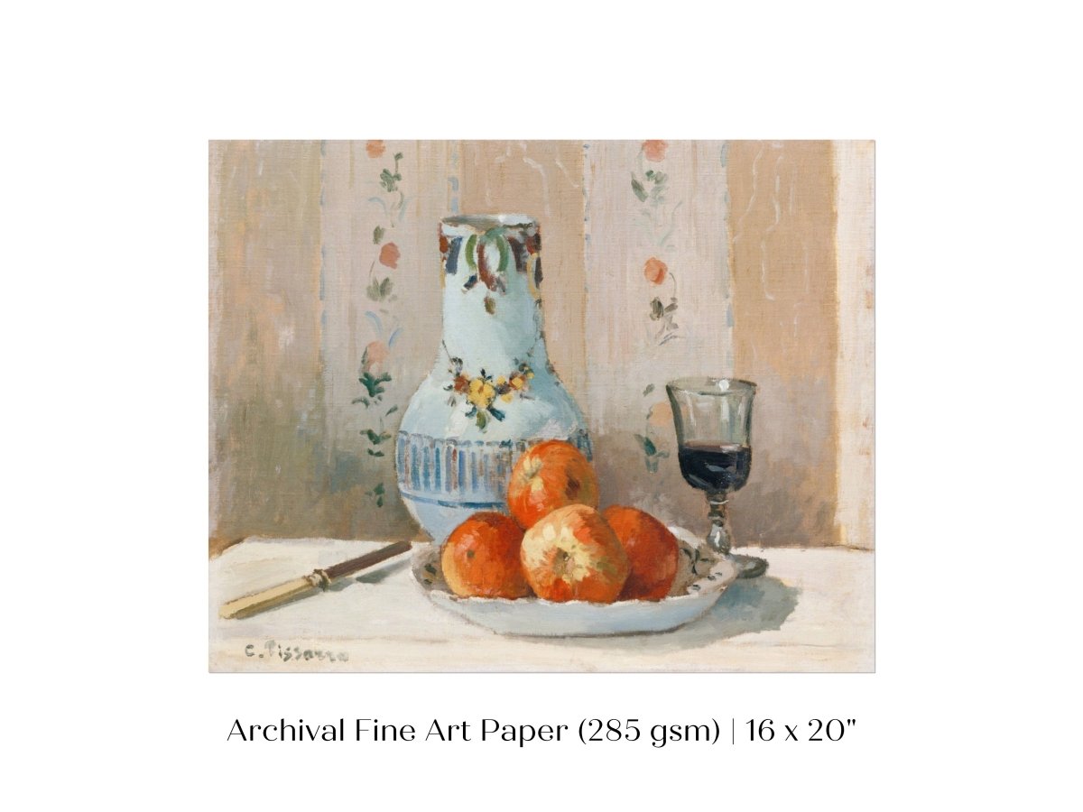 Still Life with Apples and Pitcher | P138 - Single Art Prints - Piccolo Fiore Prints