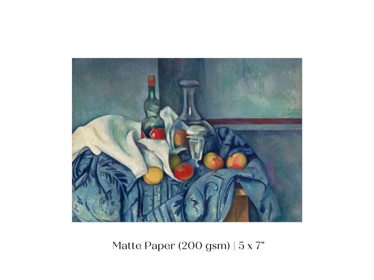 Still Life with Bottles and Apples | P313 - Single Art Prints - Piccolo Fiore Prints
