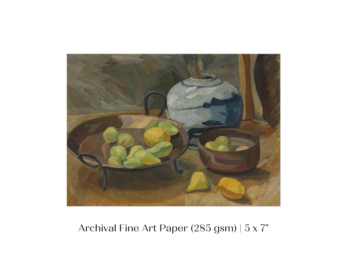 Still Life with Bowls of Fruit | P487 - Single Art Prints - Piccolo Fiore Prints