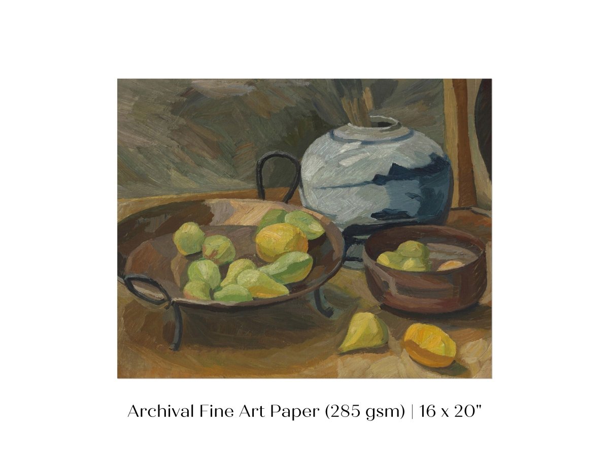 Still Life with Bowls of Fruit | P487 - Single Art Prints - Piccolo Fiore Prints