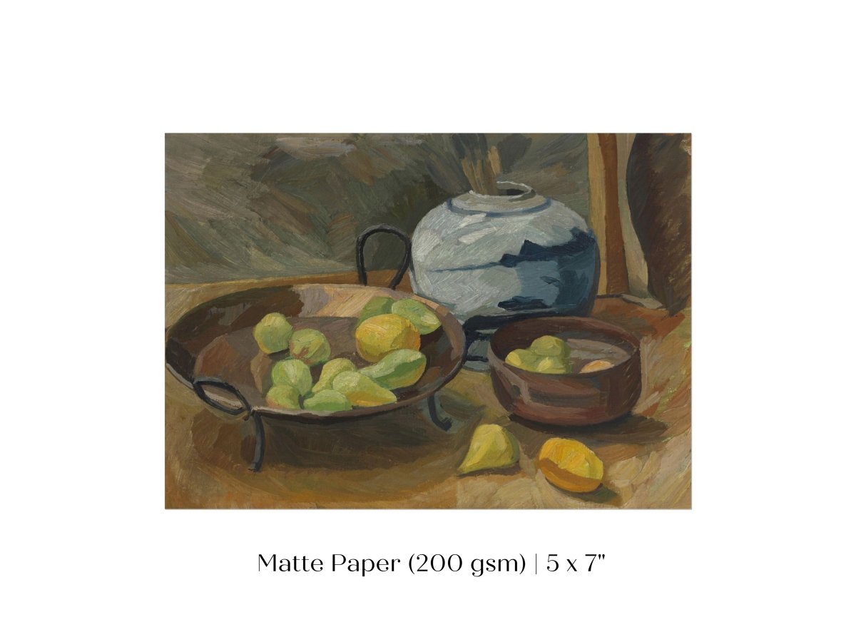 Still Life with Bowls of Fruit | P487 - Single Art Prints - Piccolo Fiore Prints