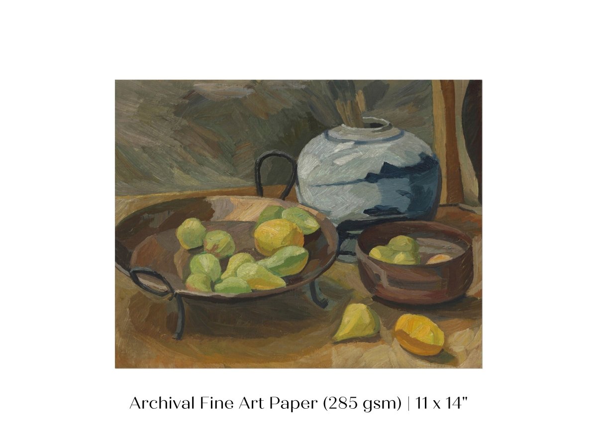 Still Life with Bowls of Fruit | P487 - Single Art Prints - Piccolo Fiore Prints