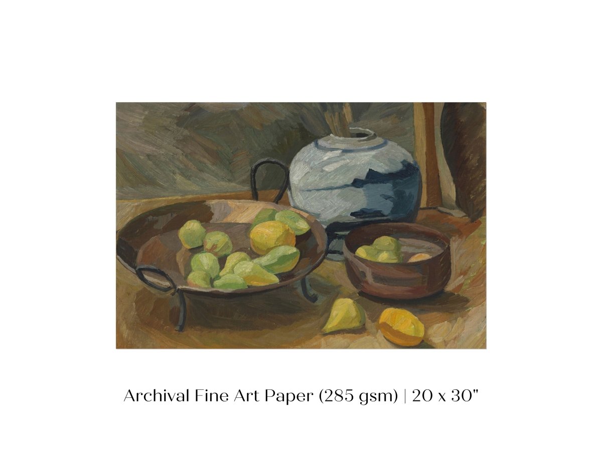 Still Life with Bowls of Fruit | P487 - Single Art Prints - Piccolo Fiore Prints