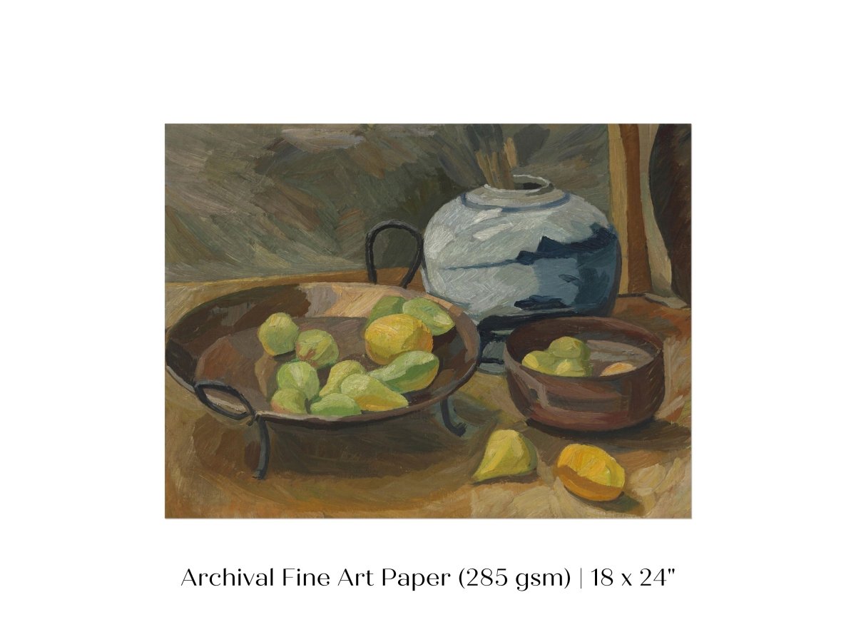 Still Life with Bowls of Fruit | P487 - Single Art Prints - Piccolo Fiore Prints
