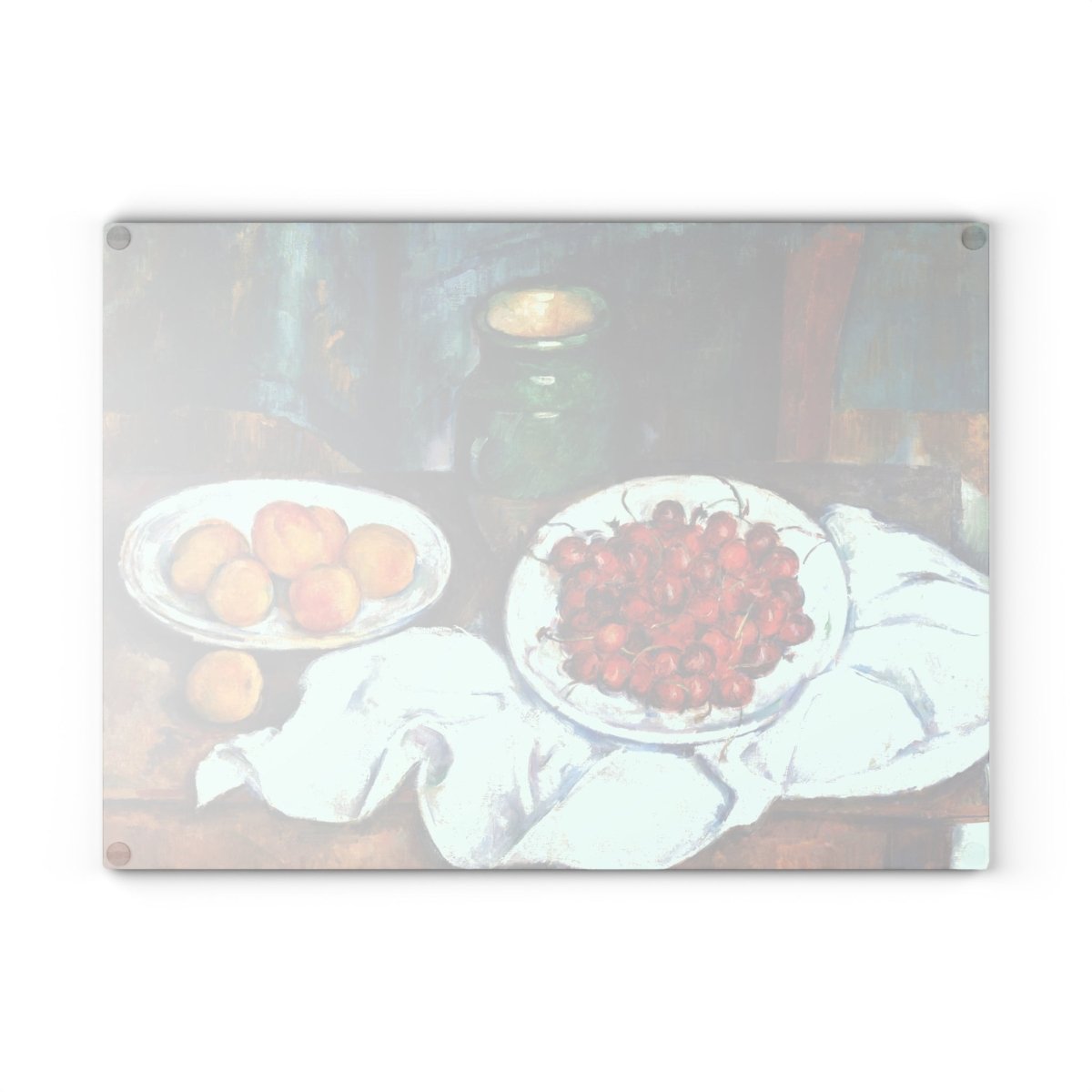 Still Life with Cherries | Glass Chopping Board - Glass Chopping Board - Piccolo Fiore Prints
