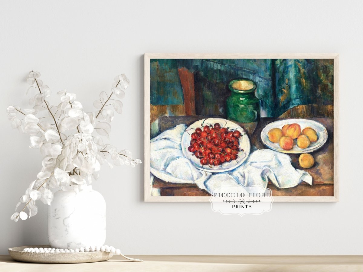 Still Life with Cherries | P84 - Single Art Prints - Piccolo Fiore Prints