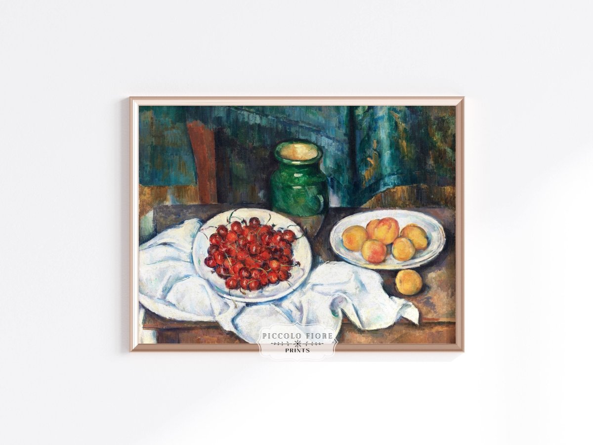 Still Life with Cherries | P84 - Single Art Prints - Piccolo Fiore Prints