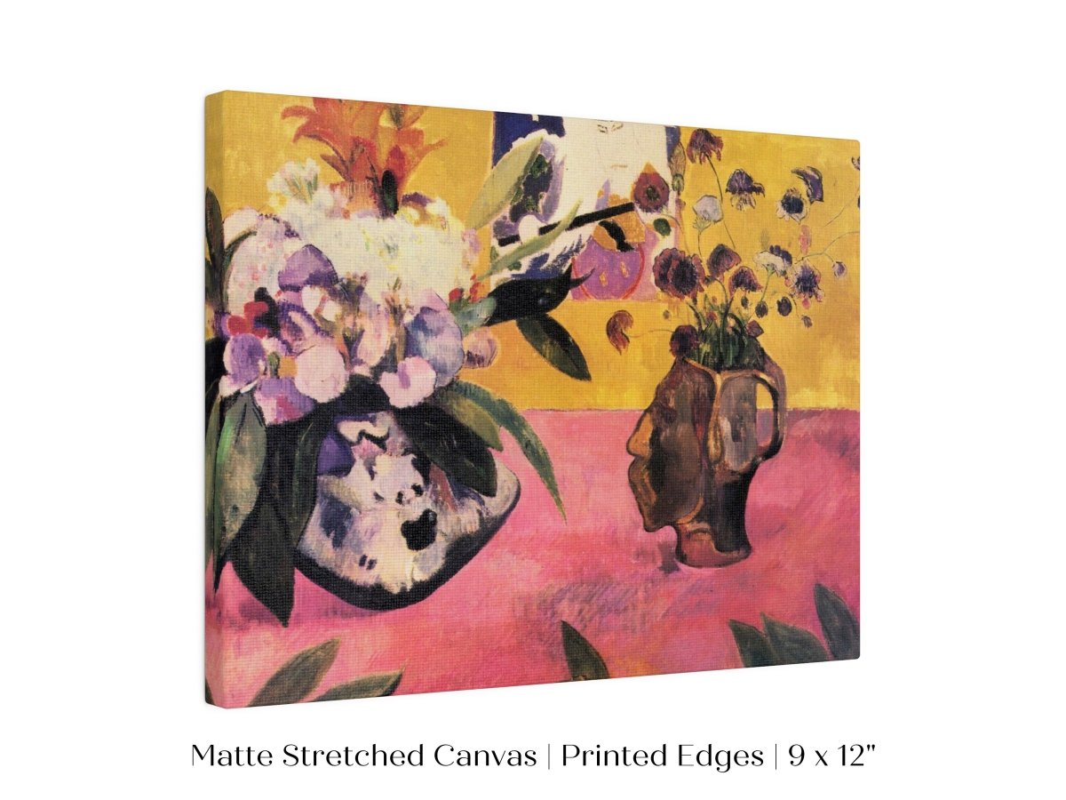 Still Life with Head - Shaped Vase and Japanese Woodcut | P325 - Single Art Prints - Piccolo Fiore Prints