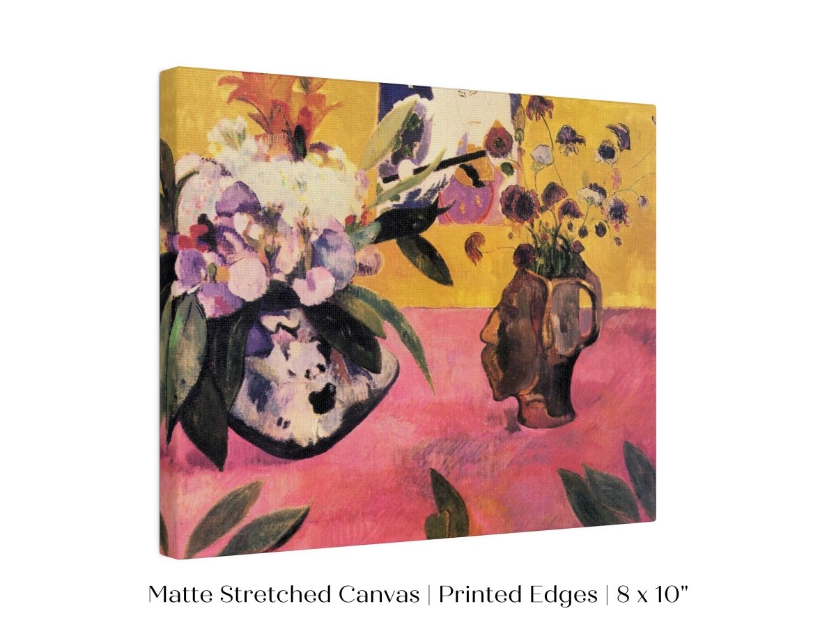 Still Life with Head - Shaped Vase and Japanese Woodcut | P325 - Single Art Prints - Piccolo Fiore Prints