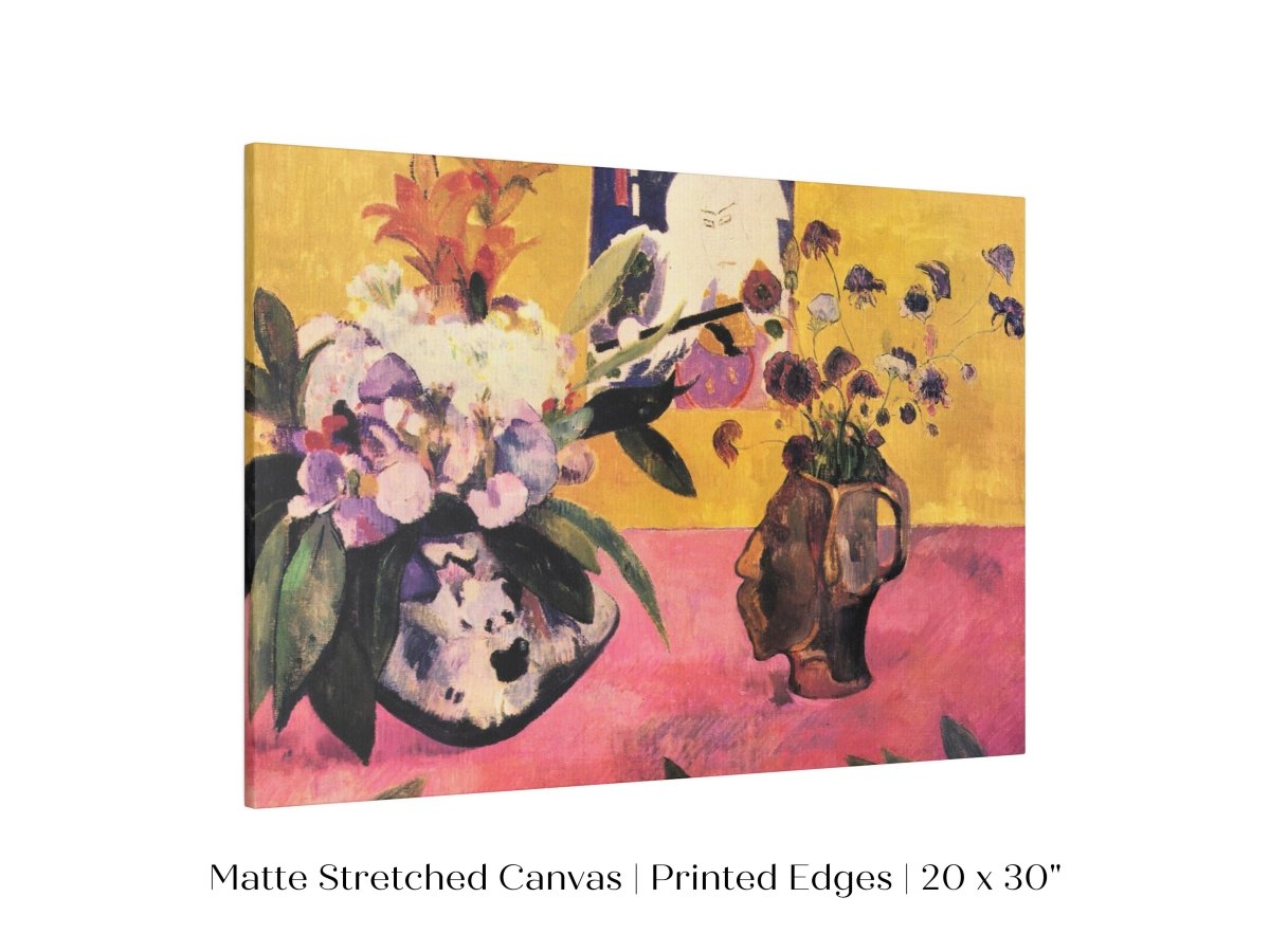 Still Life with Head - Shaped Vase and Japanese Woodcut | P325 - Single Art Prints - Piccolo Fiore Prints