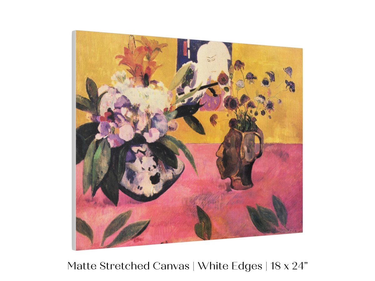 Still Life with Head - Shaped Vase and Japanese Woodcut | P325 - Single Art Prints - Piccolo Fiore Prints