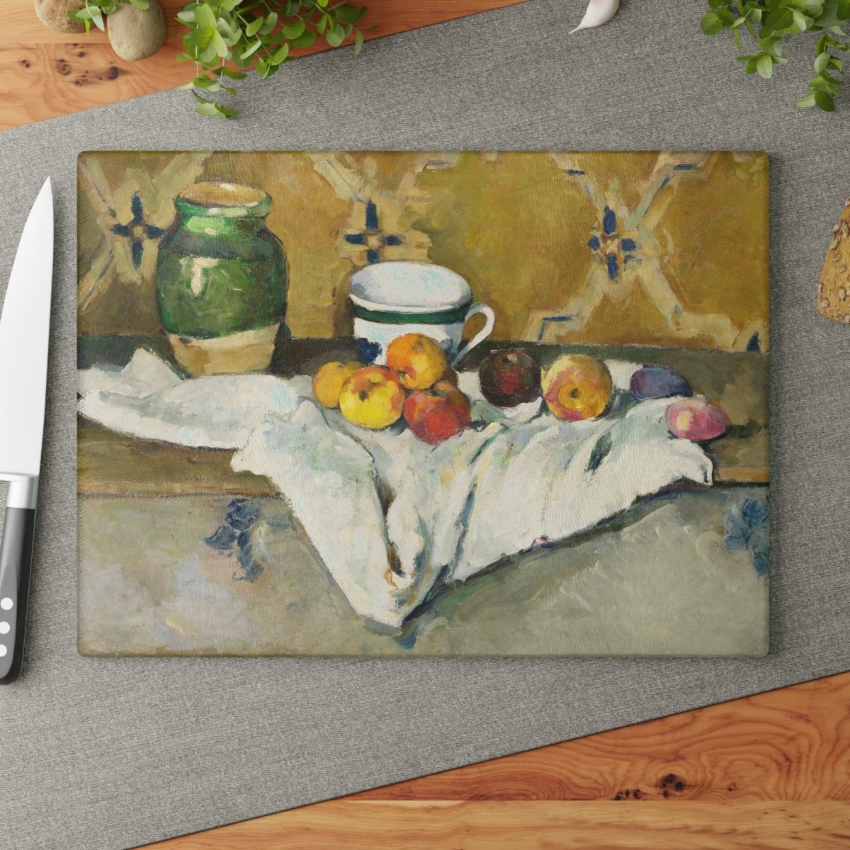 Still Life with Jar | Glass Chopping Board - Glass Chopping Board - Piccolo Fiore Prints