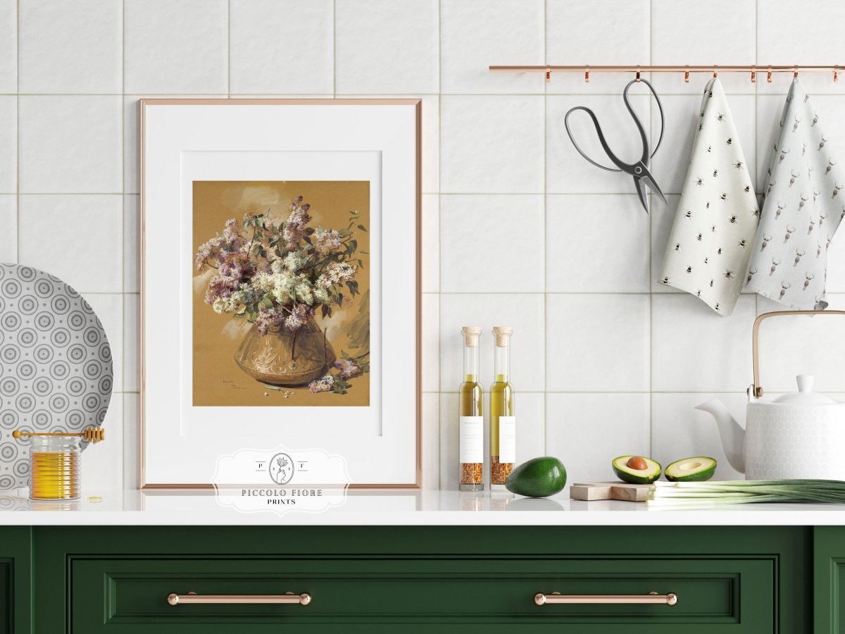 Still Life with Lilacs in a Vase | P245 - Single Art Prints - Piccolo Fiore Prints