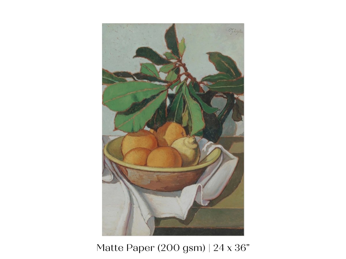 Still Life with Oranges and Lemons | P417 - Single Art Prints - Piccolo Fiore Prints