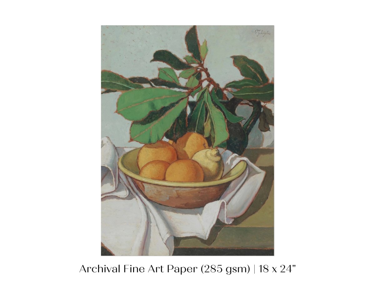 Still Life with Oranges and Lemons | P417 - Single Art Prints - Piccolo Fiore Prints
