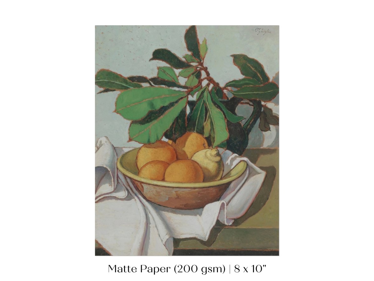 Still Life with Oranges and Lemons | P417 - Single Art Prints - Piccolo Fiore Prints