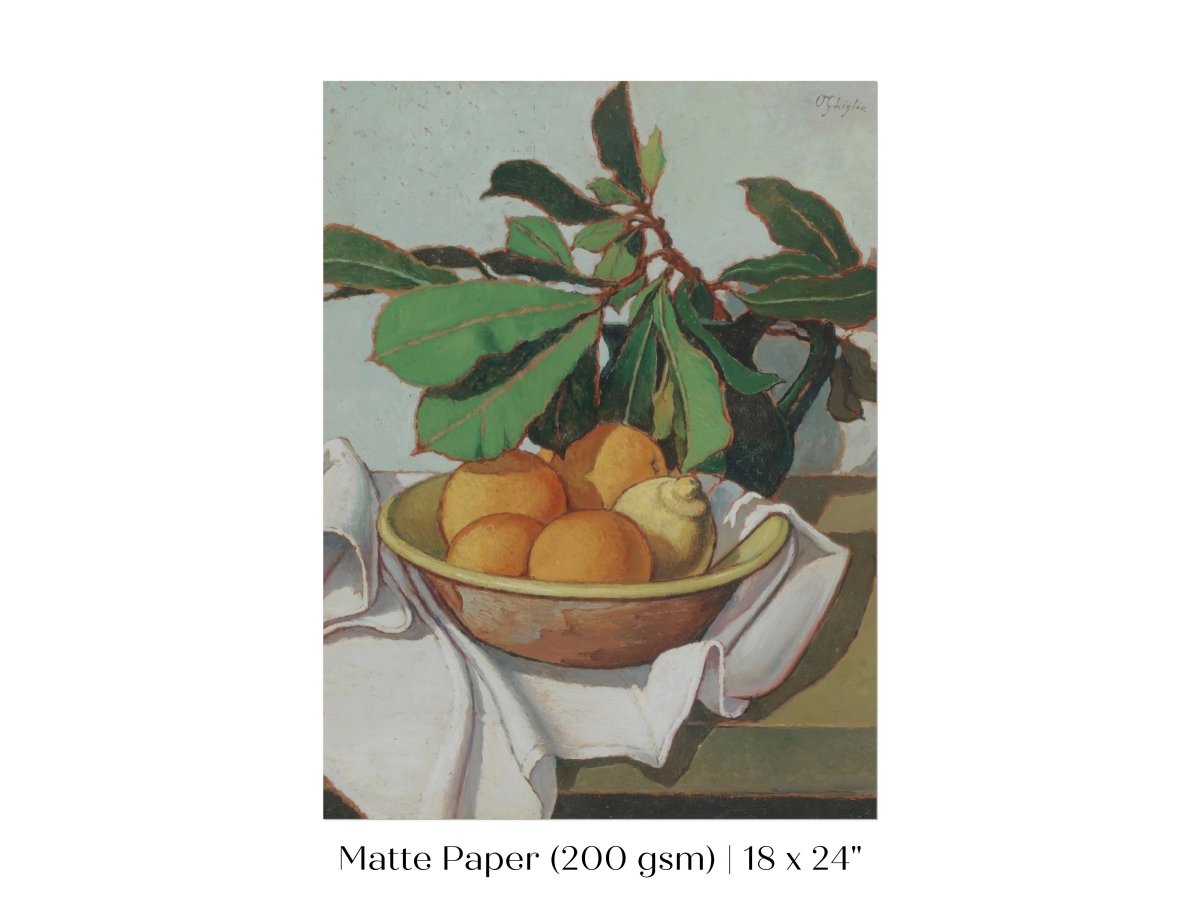 Still Life with Oranges and Lemons | P417 - Single Art Prints - Piccolo Fiore Prints