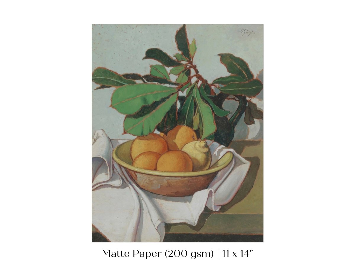 Still Life with Oranges and Lemons | P417 - Single Art Prints - Piccolo Fiore Prints