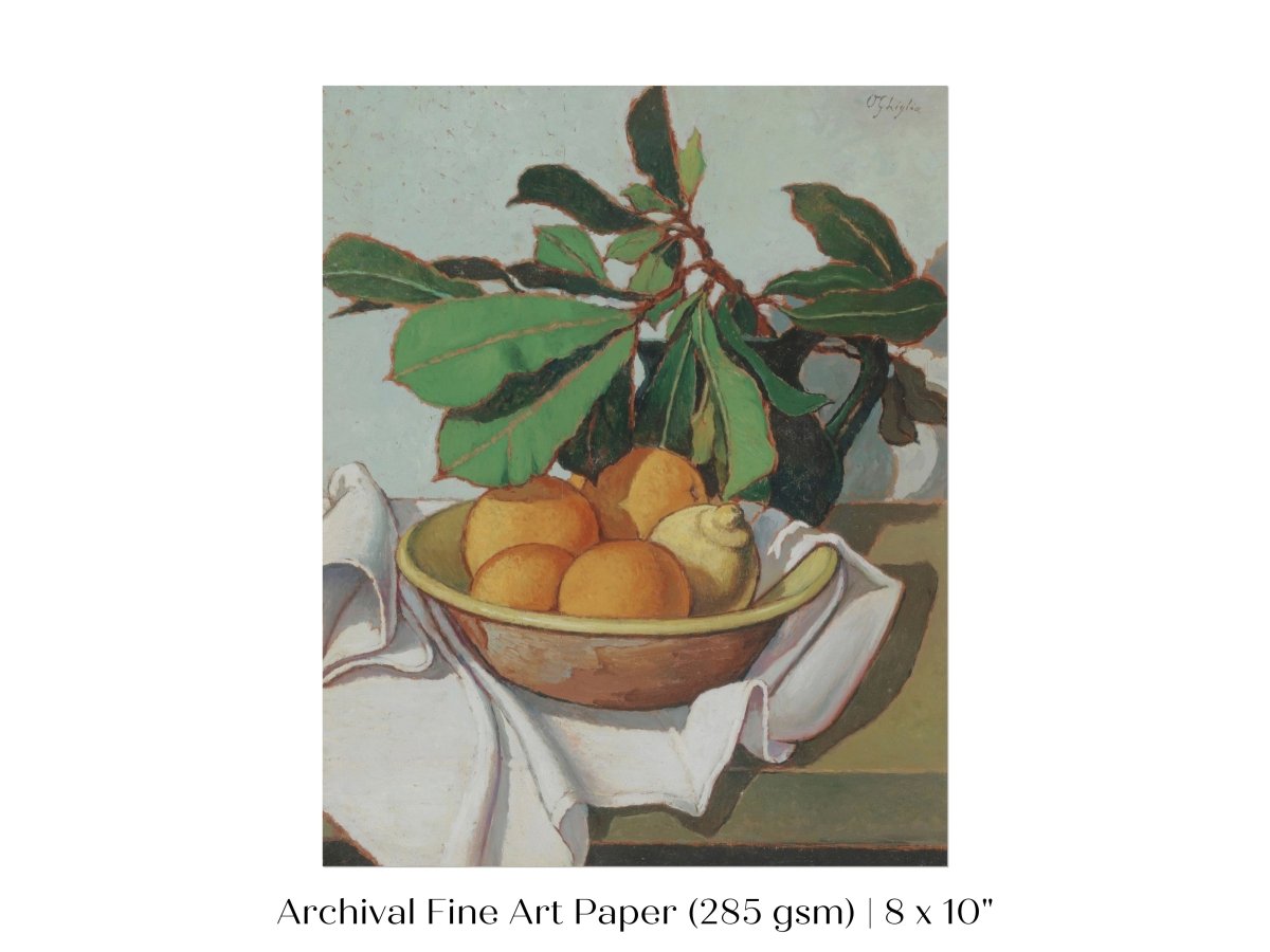 Still Life with Oranges and Lemons | P417 - Single Art Prints - Piccolo Fiore Prints