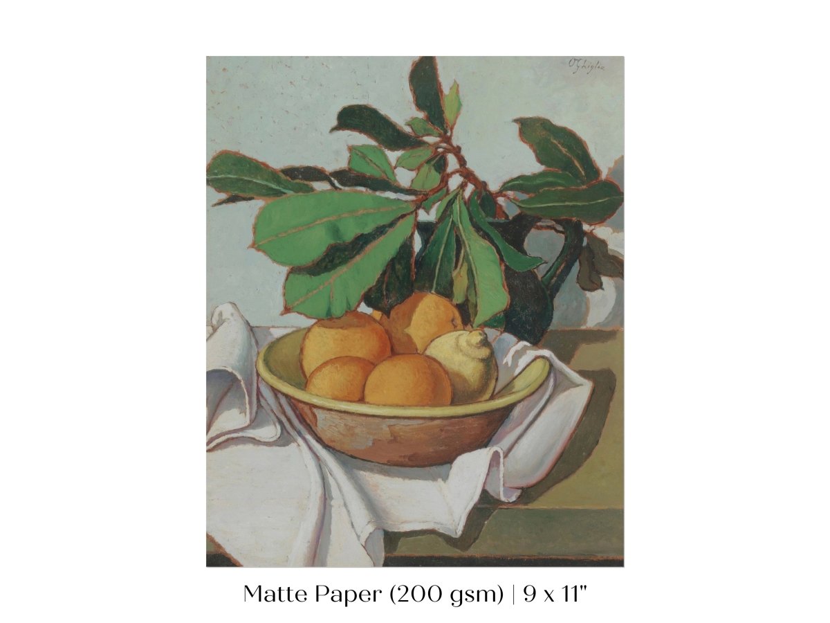 Still Life with Oranges and Lemons | P417 - Single Art Prints - Piccolo Fiore Prints