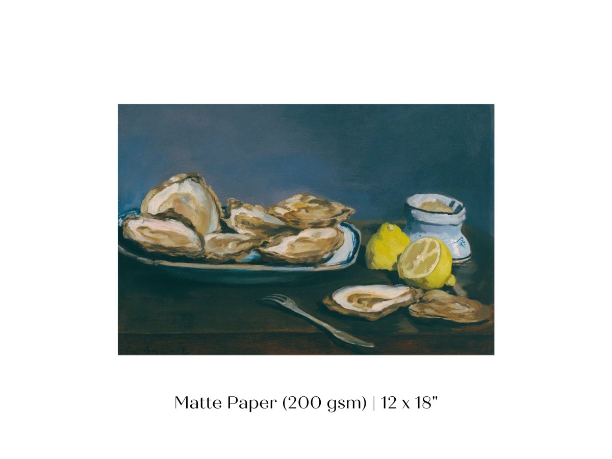 Still Life with Oysters and Lemons | P448 - Single Art Prints - Piccolo Fiore Prints
