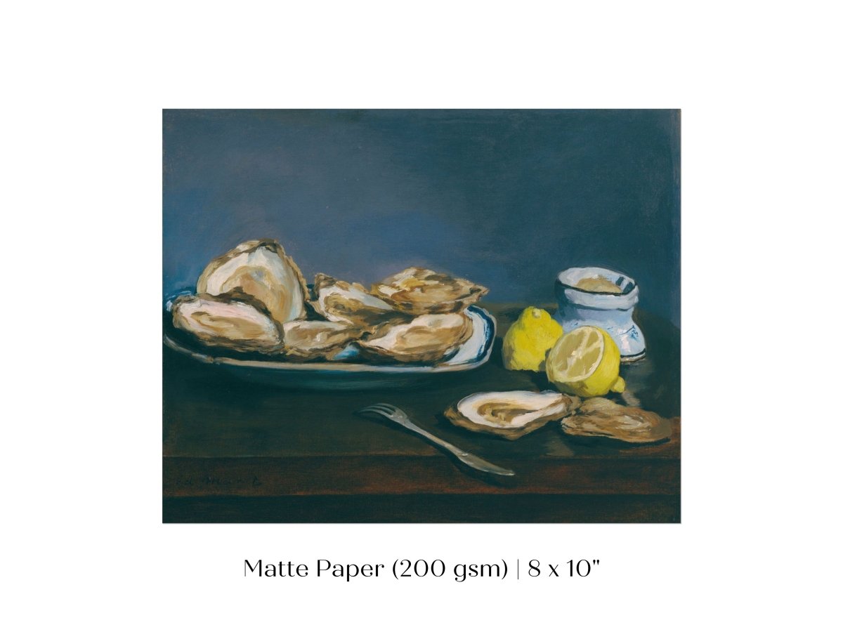 Still Life with Oysters and Lemons | P448 - Single Art Prints - Piccolo Fiore Prints