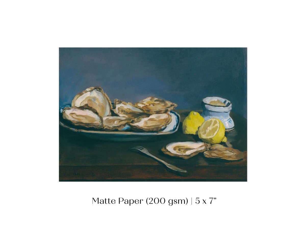 Still Life with Oysters and Lemons | P448 - Single Art Prints - Piccolo Fiore Prints