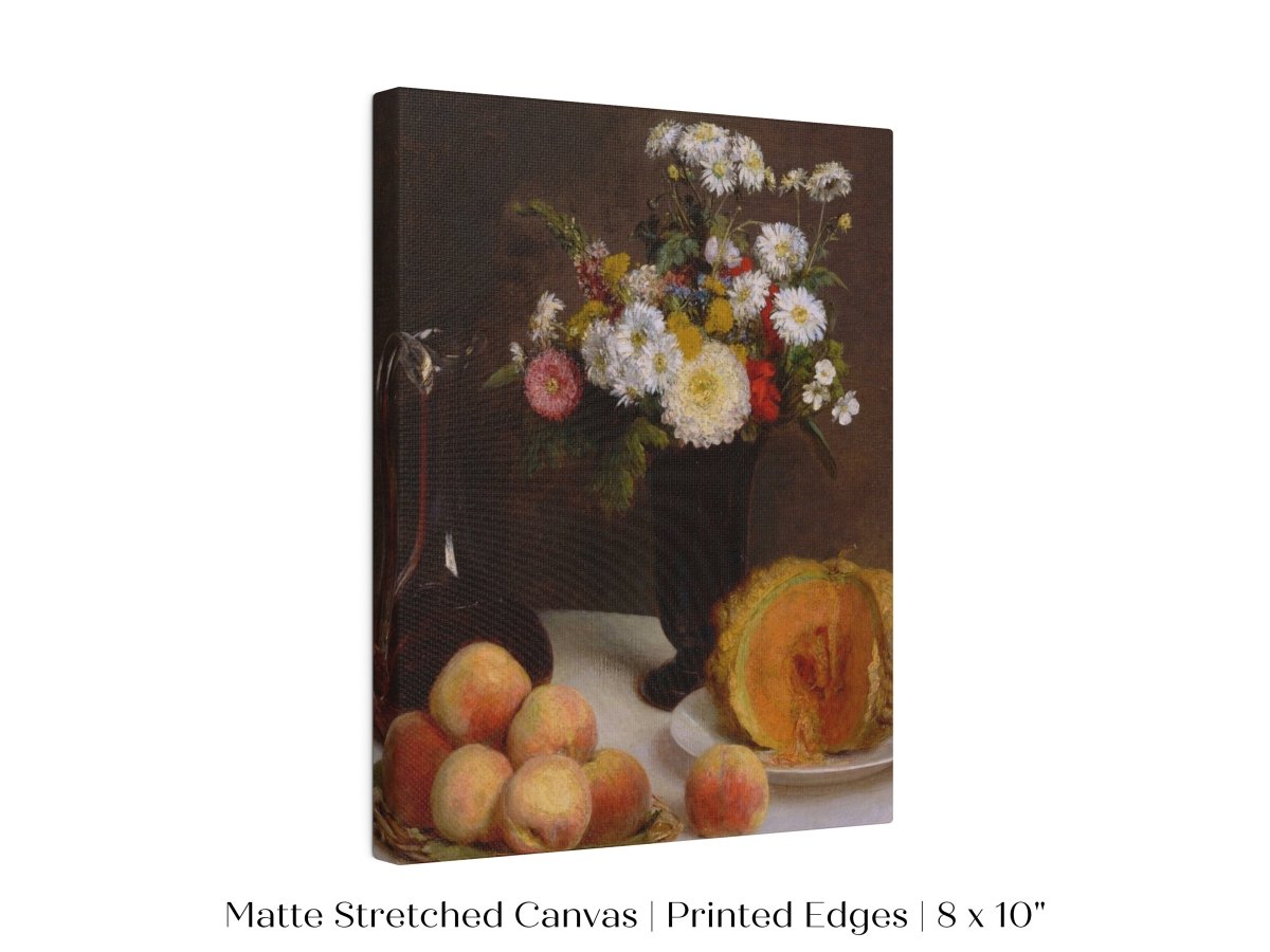 Still Life with Pumpkin, Flowers and Fruit | P474 - Single Art Prints - Piccolo Fiore Prints