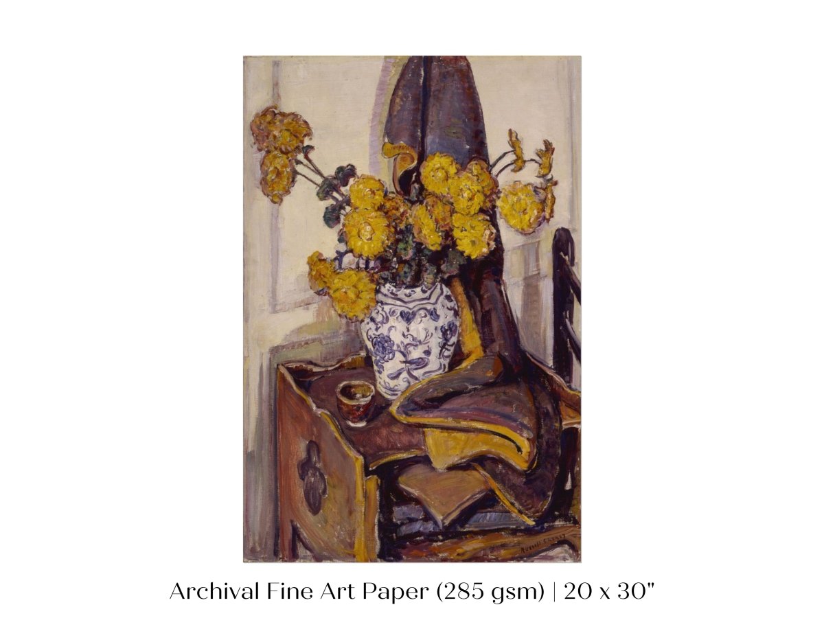 Still Life with Yellow Flowers | P184 - Single Art Prints - Piccolo Fiore Prints
