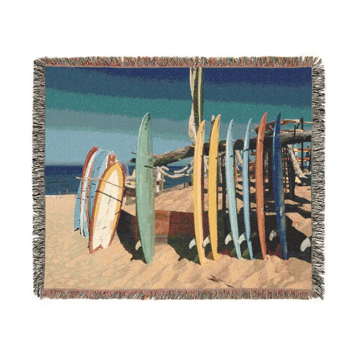 Surfboard Rack | Woven Blanket - Woven Blanket - Piccolo Fiore Prints