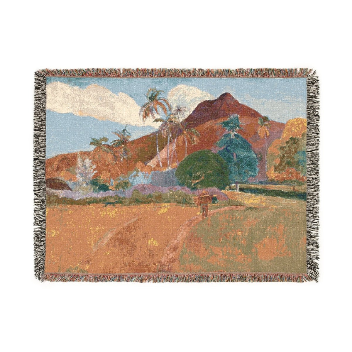 Tahitian Landscape | Woven Blanket - Woven Blanket - Piccolo Fiore Prints