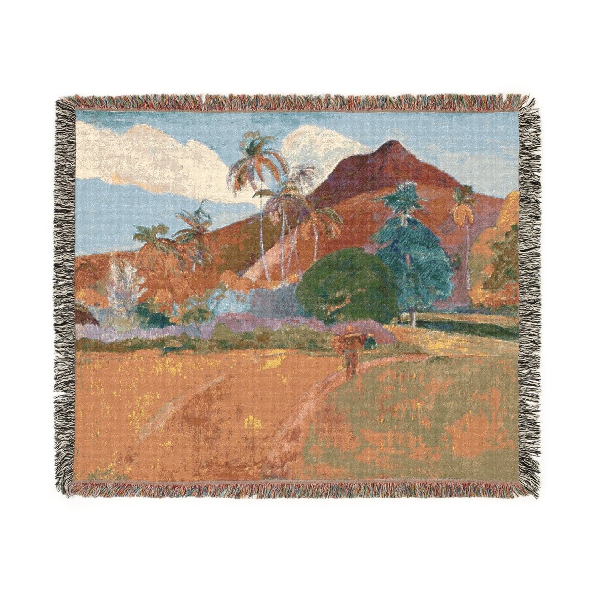 Tahitian Landscape | Woven Blanket - Woven Blanket - Piccolo Fiore Prints