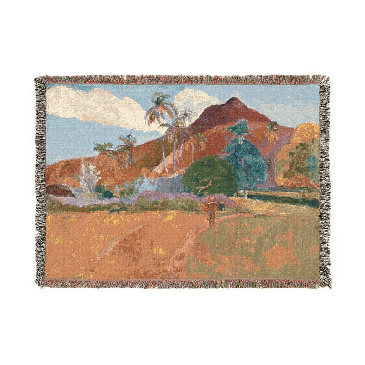 Tahitian Landscape | Woven Blanket - Woven Blanket - Piccolo Fiore Prints